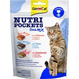 GimCat Nutri Pockets jutalomfalat -Tengeri Mix 150g