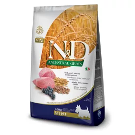   N&D Dog Ancestral Grain Adult mini lamb & blueberry (bárány-áfonya) száraz kutyatáp 800g lejárat közeli