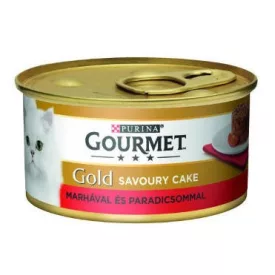   Gourmet Gold Savoury Cake marha, paradicsom nedvestáp macskák részére 85g