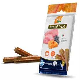   N&D Pumpkin Dog Lamb&blueberry fogtisztító jutalomfalat kutyának Med&max 100g