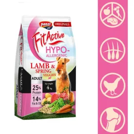   Fitactive Originals Hypoallergenic Adult bárány és zöldségek száraztáp kutyának 4kg