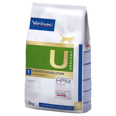 Virbac HPM Diet Cat Urology Struvit Dissolution U1 1,5kg