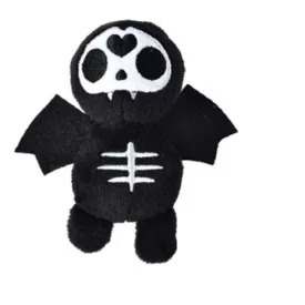 Halloween csontváz denevér plüss macskajáték 13cm