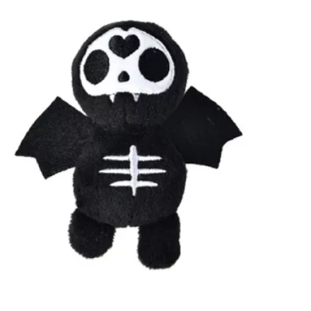 Halloween csontváz denevér plüss macskajáték 13cm