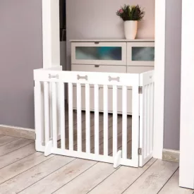   Trixie 39456 Dog Barrier - biztonsági kutyarács (3 részes, fehér) 82-124x61cm