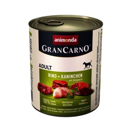 Animonda GranCarno Adult Marha-nyúl gyógynövénnyel 800g (82767)