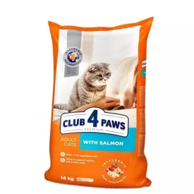   Club 4 Paws Premium szárazeledel felnőtt macskáknak lazaccal 300g