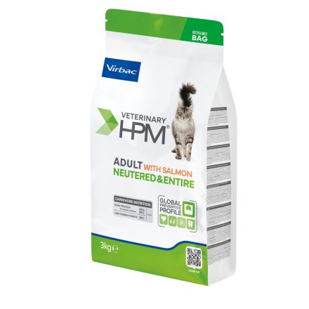 Virbac HPM Adult With Salmon Neutered Cat száraz eledel 3kg