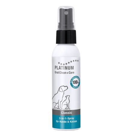 PLATINUM OralClean+Care Classic fogápoló spray kutyának és macskának 65ml