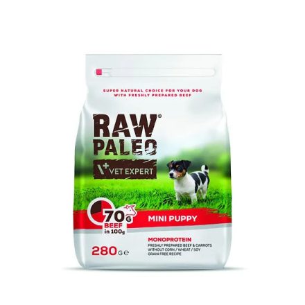 Raw Paleo Puppy Mini Monoprotein Fresh Beef száraz eledel 280g