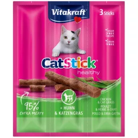  Vitakraft Cat Sticks kiegészítő eledel csirkével és macskafűvel