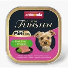 Animonda Vom Feinsten Adult Mini Rind, Ente,Oregano (marha,kacsa,oregánó) alutálkás eledel felnőtt kistestű kutyának 32x100g (82361)