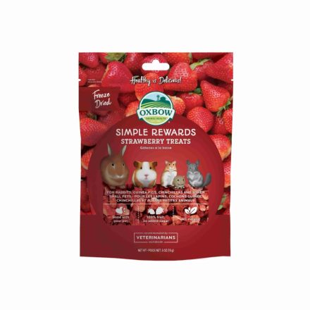 Oxbow Simple Rewards Strawberry Treats jutalomfalat rágcsálóknak 15g