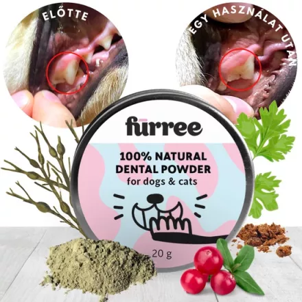 Fürree - természetes fogmosó por kutyáknak és macskáknak 20g