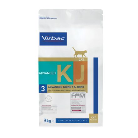 Virbac HPM Cat Kidney Joint Support KJ3 diétás eledel macskáknak 3kg