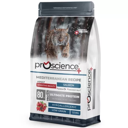 ProScience Adult Cat Salmon hipoallergén lazacos bőr-és szőrzet támogató száraztáp felnőtt macskának 1,5kg