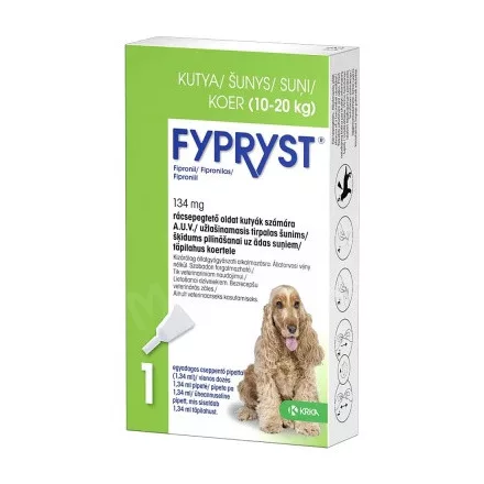 Fypryst spot on 1,34ml spot on 10-20kg kutyák részére 1db 