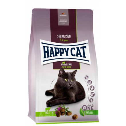 Happy Cat Sterilised Weide Lamm - Bárány - száraz macskaeledel 4kg