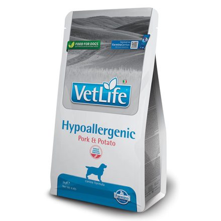 Vet Life Dog Hypoallergenic Pork & Potato gyógytáp 2kg