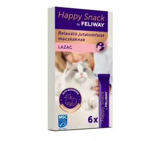   Happy Snack by FELIWAY - lazacos, krémes jutalomfalat macskáknak 6x15g