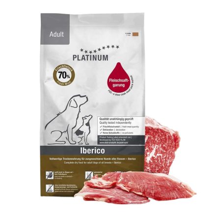 PLATINUM Adult Iberico+Greens kutyatáp felnőtt kutyának ibériai sertéshúsból 5kg 