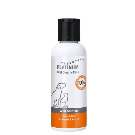 PLATINUM OralClean+Care Wild Salmon - lazacos fogápoló gél kutyának és macskának 120ml