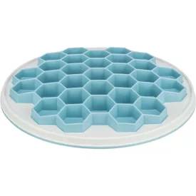   Trixie 25039 Slow Feed Feeding mat - evéslassító tál kutyák részére (Ø30cm), szürke/kék