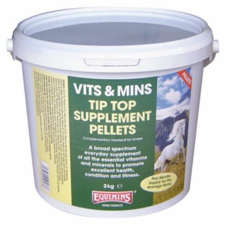 Equimins Tip Top vitamin – Tip Top koncentrált vitamin por  3kg vödrös