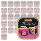 Animonda Vom Feinsten Adult Mini Kalb, Schinken, Basilikum (borjú,sonka,bazsalikom) alutálkás eledel felnőtt kistestű kutyának 32x100g (82360)