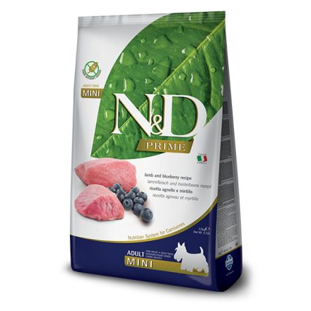 N&D Dog Prime Adult mini lamb & blueberry (bárány-áfonya) száraz kutyatáp 800g