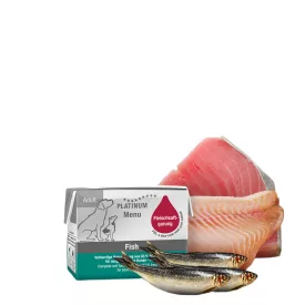   PLATINUM MENU Fish-nedves kutyatáp felnőtt kutyának hal 12x90g