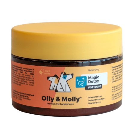 Olly & Molly Magic Detox méregtelenítő kúra gyógynövényekkel kutyának 100g