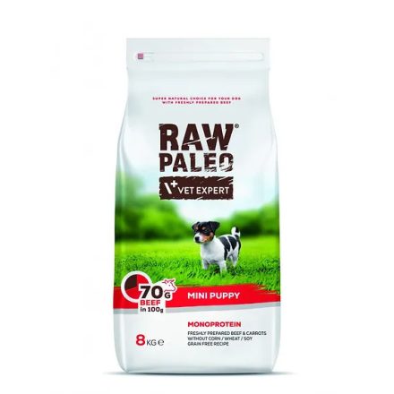 Raw Paleo Puppy Mini Monoprotein Fresh Beef száraz eledel 8kg