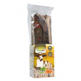   Nature Land Brunch Dupla rúd - sárgarépa-  rágcsálók részére (2db) 