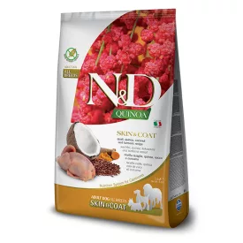   N&D Dog Quinoa Skin&Coat (bőr&szőr) fürj medium & maxi száraz kutyatáp 7kg