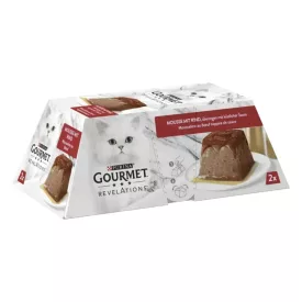  GOURMET Revelations pastétom marhával és szósszal - nedves macskaeledel 2x57g