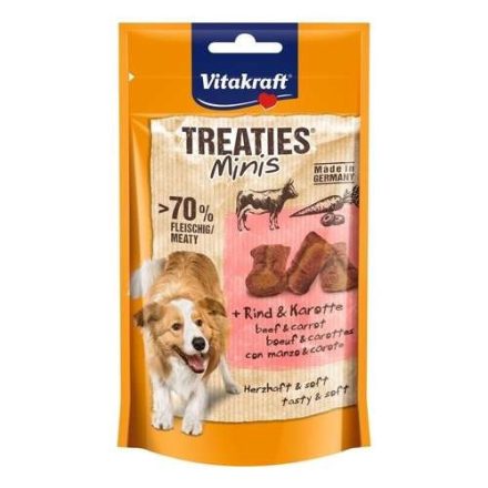 Vitakraft Treaties Minis marhával és répával kutyáknak - jutalomfalat kutyák részére 48g