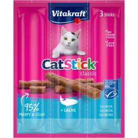   Vitakraft cat sticks kiegészítő eledel lazaccal és pisztránggal