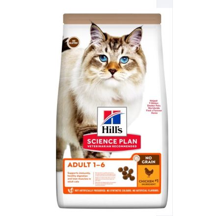 Hill's SP Feline Adult NoGrain Chicken száraz eledel 1,5kg