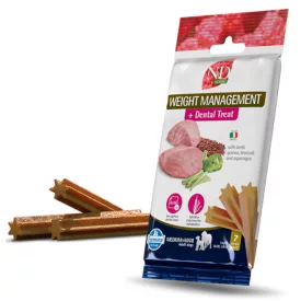   N&D Quinoa Dog Weight Management Dental Lamb fogtisztító jutalomfalat túlsúlyos kutyának Medium&maxi 100g lejárat közeli