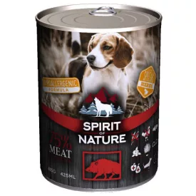   Spirit of Nature Dog vaddisznóhúsos konzerv kutyáknak 800g