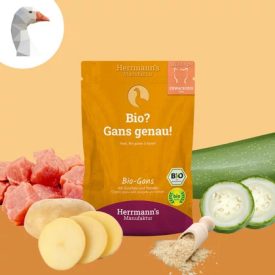   Herrmanns Bio libahús menü macskáknak 93,5%-os hústartalommal 100g