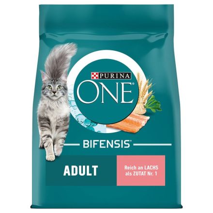 Purina ONE Adult lazac & teljes kiőrlésű gabona száraz macskaeledel 750g