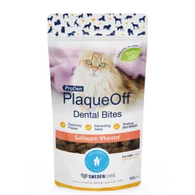   ProDen PlaqueOff Dental Bites cat Salmon fogápoló jutalomfalat lazaccal macskának 60g