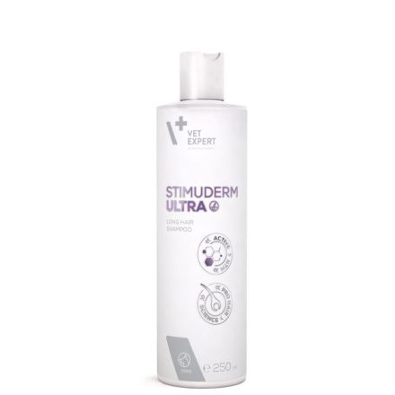 Vet Expert StimuDerm Ultra Long Hair Sampon hosszú szőrű kutyának túlzott szőrhullás esetén 250ml