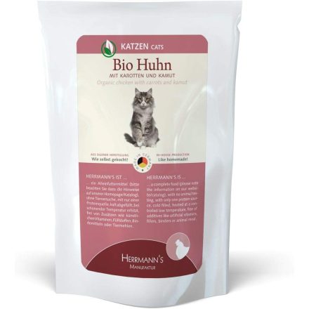 Herrmanns Bio csirkehús menü macskáknak 96% hústartalommal 100g lejárat közeli