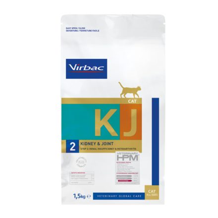 Virbac HPM Cat Kidney Joint Support KJ2 diétás eledel macskáknak 1,5kg