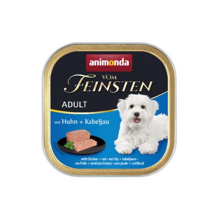 Animonda Vom Feinsten Adult csirke-tőkehal 150g alutálkás(82986)