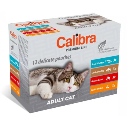 Calibra Cat Premium Line Adult Multipack 12x100g