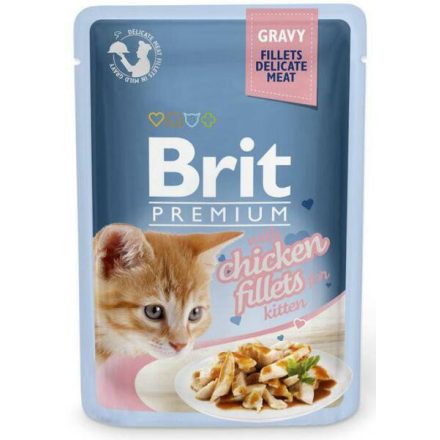 Brit Prémium Cat Kitten Delicate fillets csirke 85g